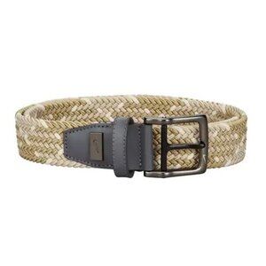 New Nike Golf Men's G-Flex Stretch Woven Belt Tan(Khaki)/White Size XL (44-46)